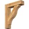 Ekena Millwork Funston Block Rough Sawn Bracket w/ Offset Brace, Western Red Cedar, 8"W x 34"D x 40"H BKT0806X34X40FST05RWR - alternate 1